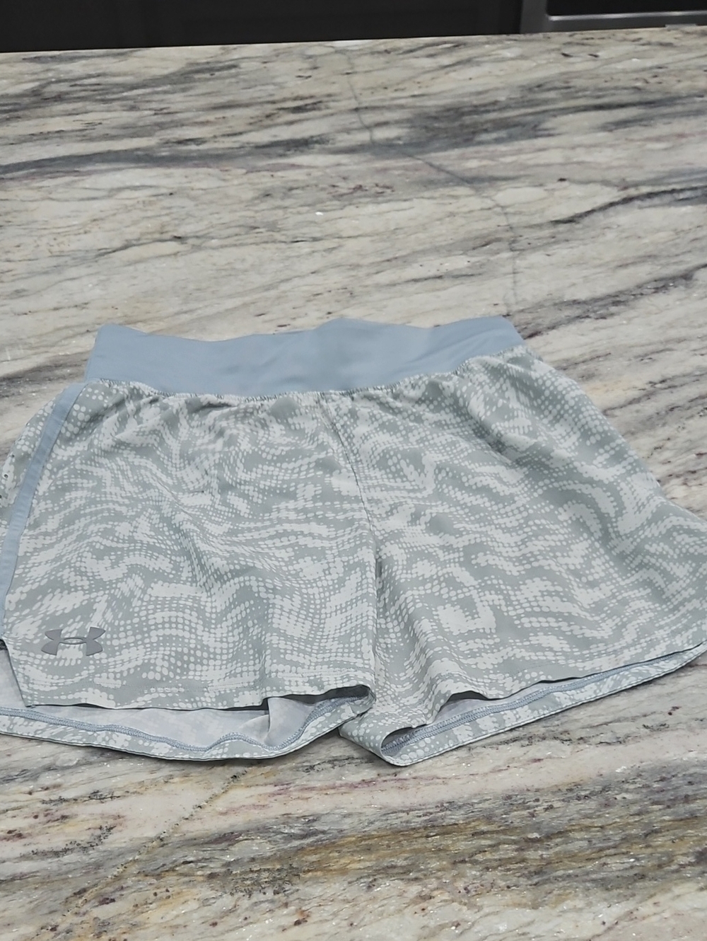 Under Armour Grey Patterned Athletic Shorts